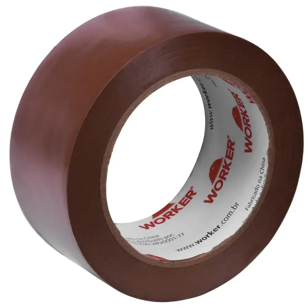 Fita adesiva para demarcação marrom 48MM x 30M Worker — fotografia 4