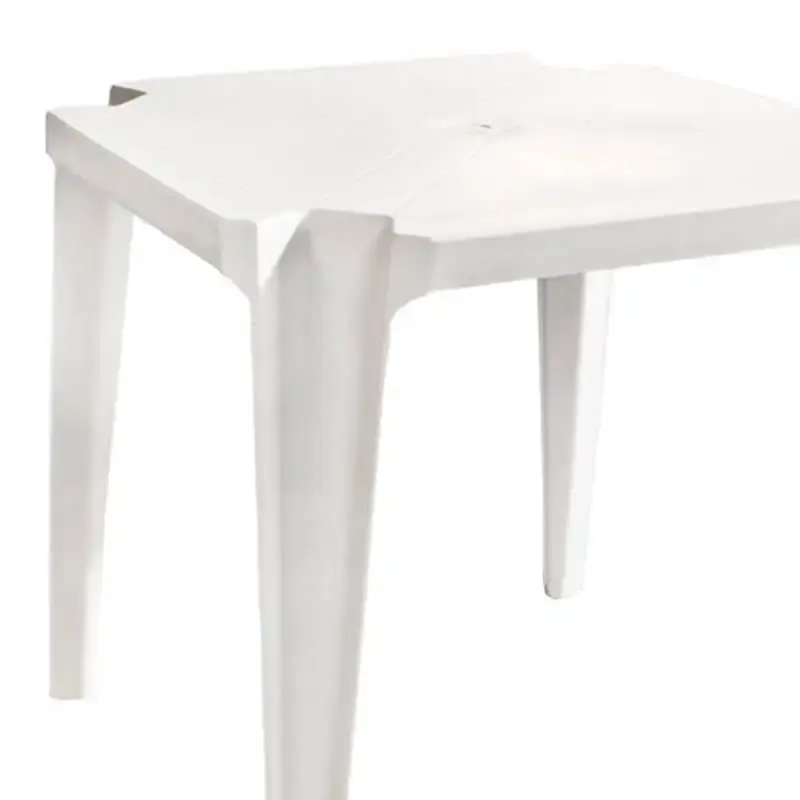 Mesa firenze 72 CM branca empilhável kit com 4 unidades dolfin — fotografia 3