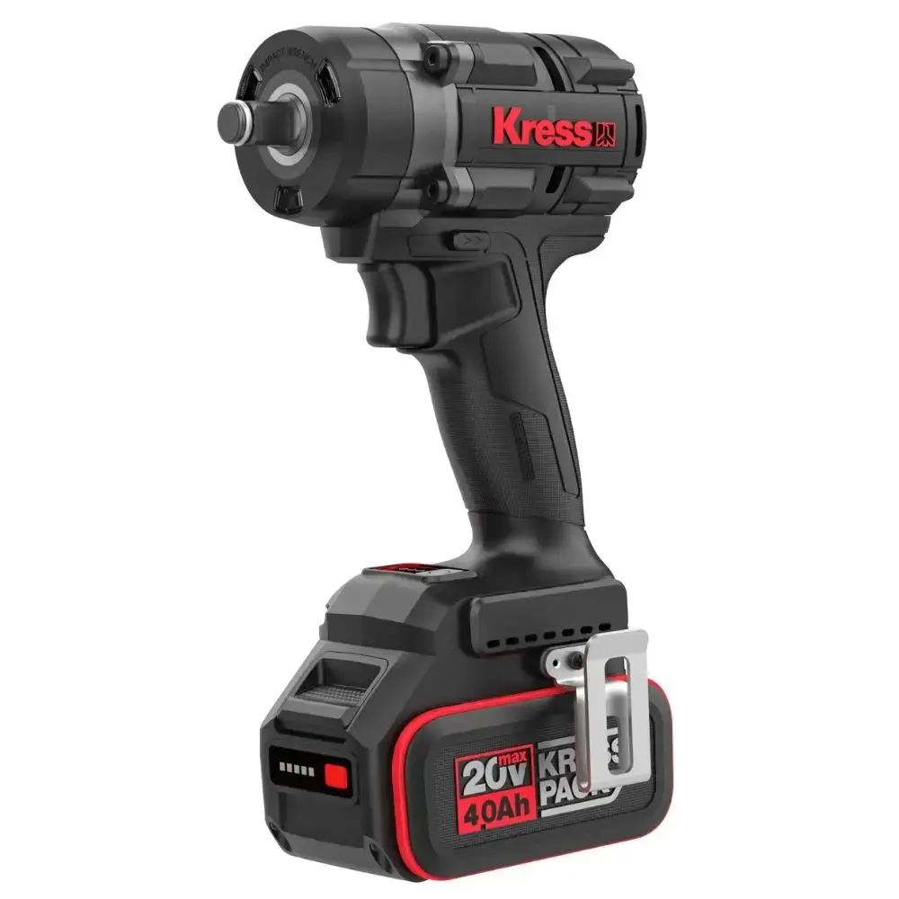 Chave de impacto 1/2POL 700NM 4,0AH brushless 20V sem bateria e carregador Kress — fotografia 2
