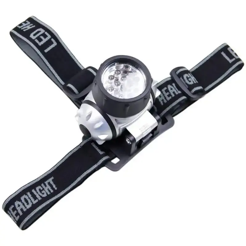 Lanterna à bateria para cabeça 12 leds com 4 funções black jack — fotografia de referência