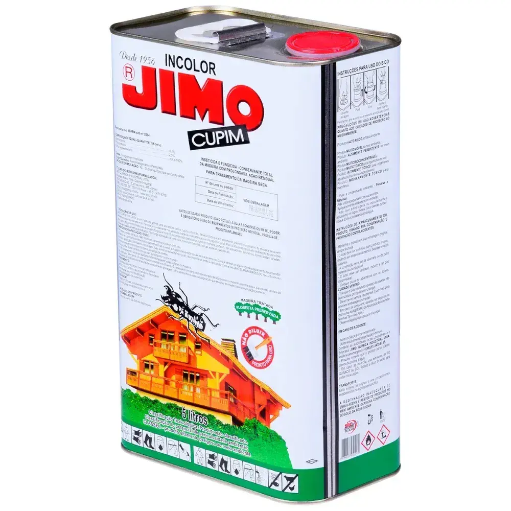 Jimo cupim inseticida incolor 5L jimo cupim Jimo Quimica — fotografia 7