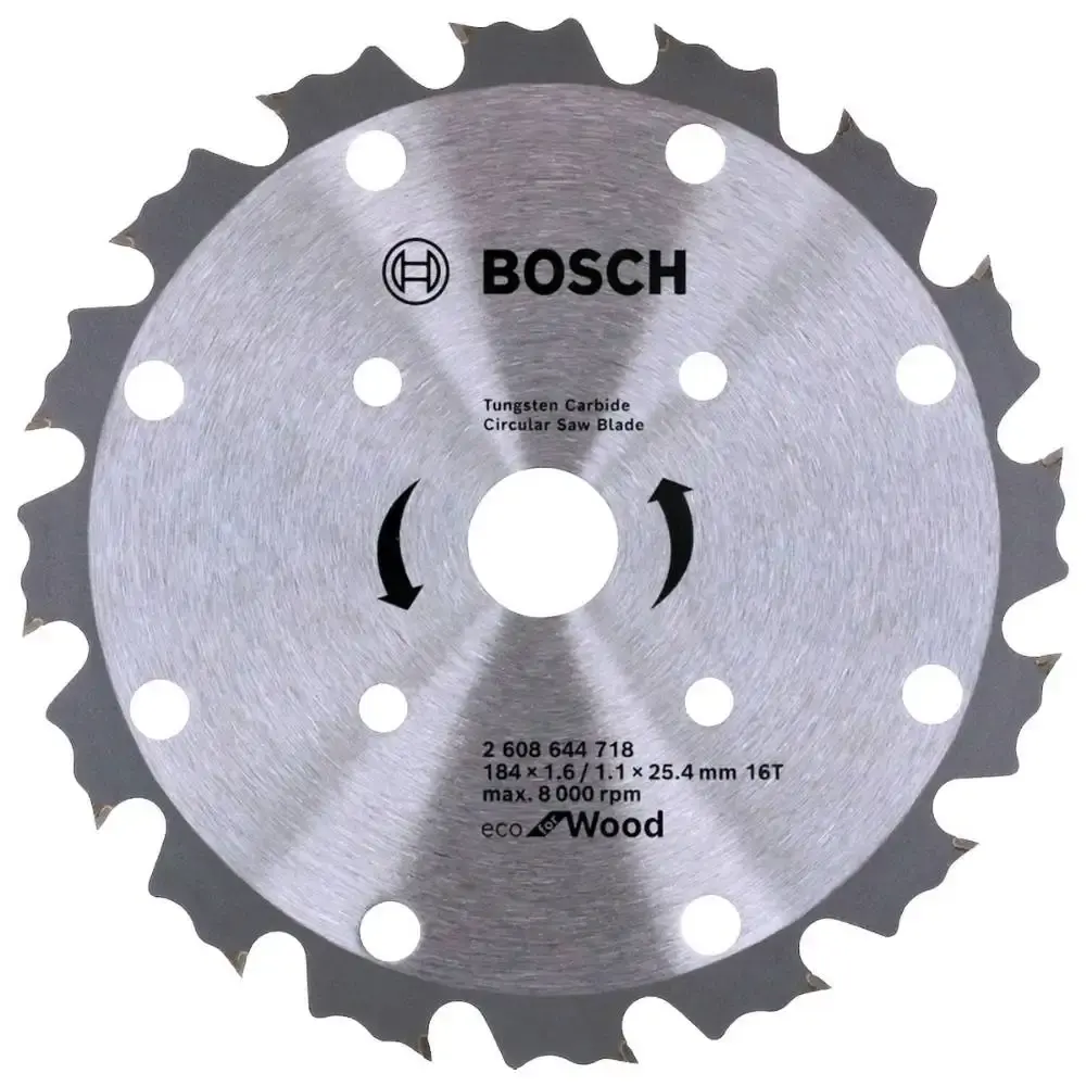 Disco de Serra Eco for Wood CoolTeq 184 x 25,4mm 16 Dentes BOSCH — fotografia de referência
