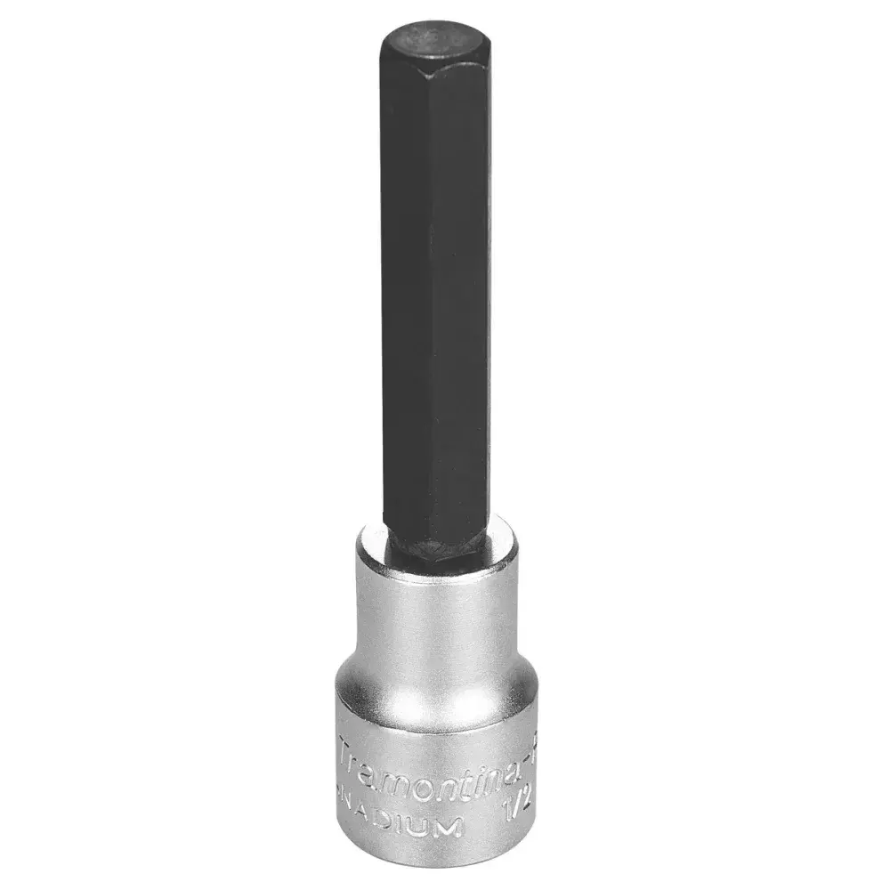 Soquete longo em aço cromo vanádio ponta hexagonal 12 mm - encaixe 1/2 Tramontina 44863112 — fotografia 3