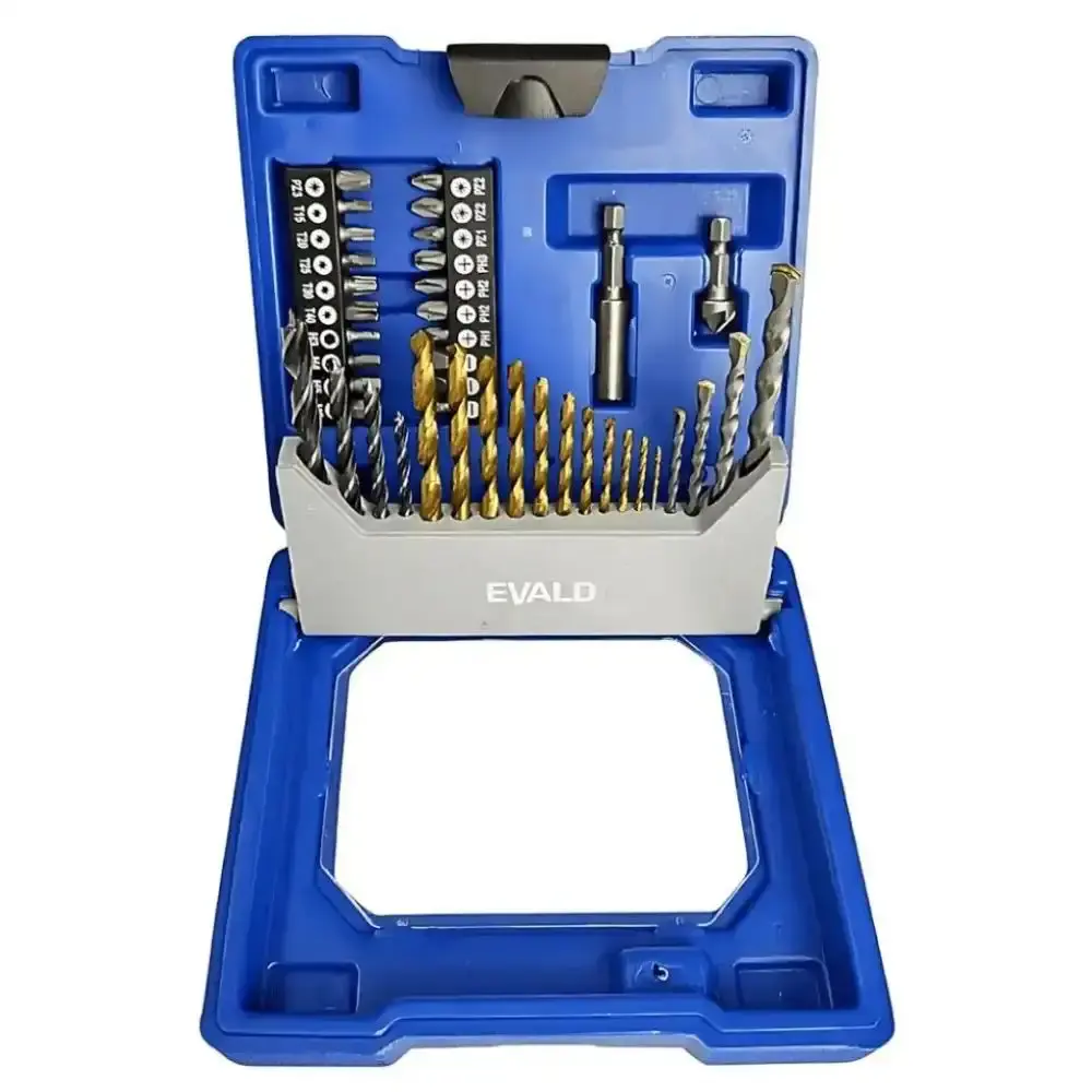 Furadeira imp 1/2POL Makita com estojo 41 brocas e pontas evald 110 V — fotografia 5