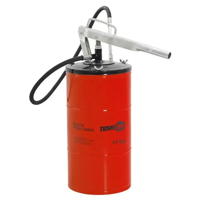 Bomba para graxa manual 14 KG com compactador Nove54 — fotografia de referência