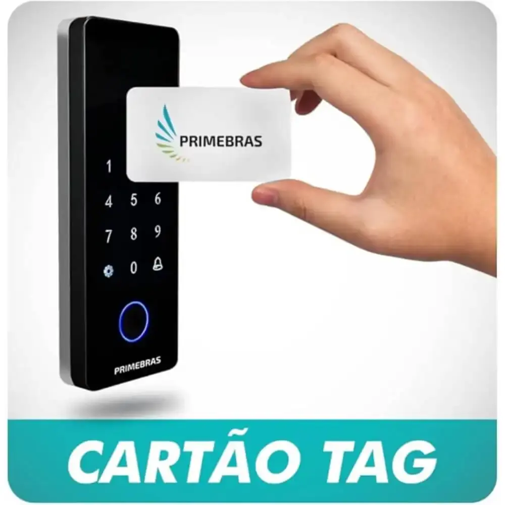 Fechadura digital inteligente athenas biometria/senha Primebras — fotografia 4
