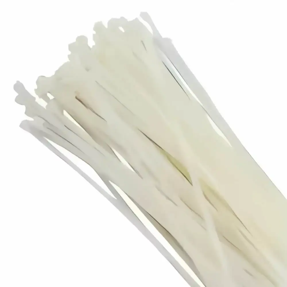 Abraçadeira De Nylon 100 Unidades 400mm x 4.8mm Branca 8640 BRASFORT — fotografia 4