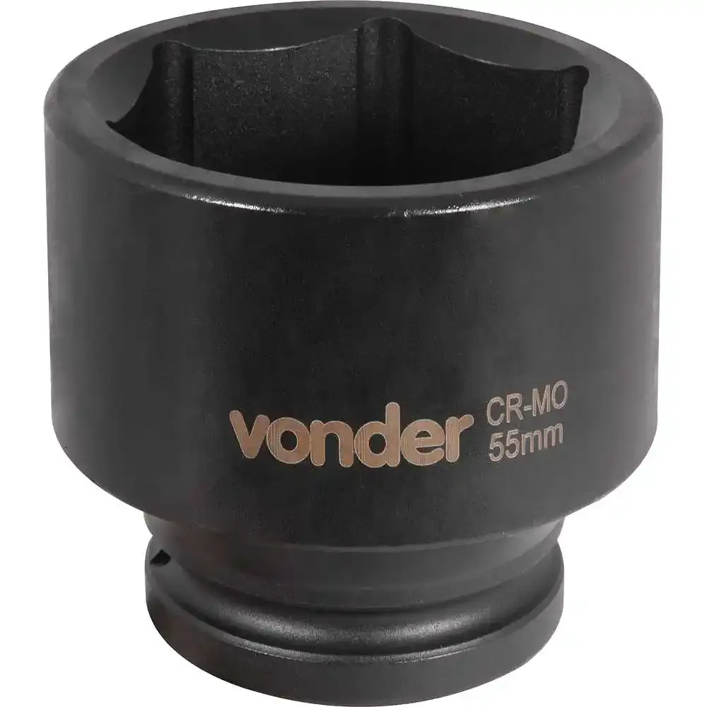 Soquete Sextavado Impacto Encaixe 3/4 polegada 55MM Cromado VONDER — fotografia 3