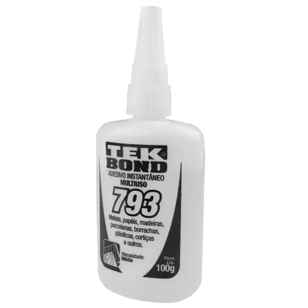 Adesivo instantâneo cianoacrilato 100 gramas 793 Tekbond — fotografia 4