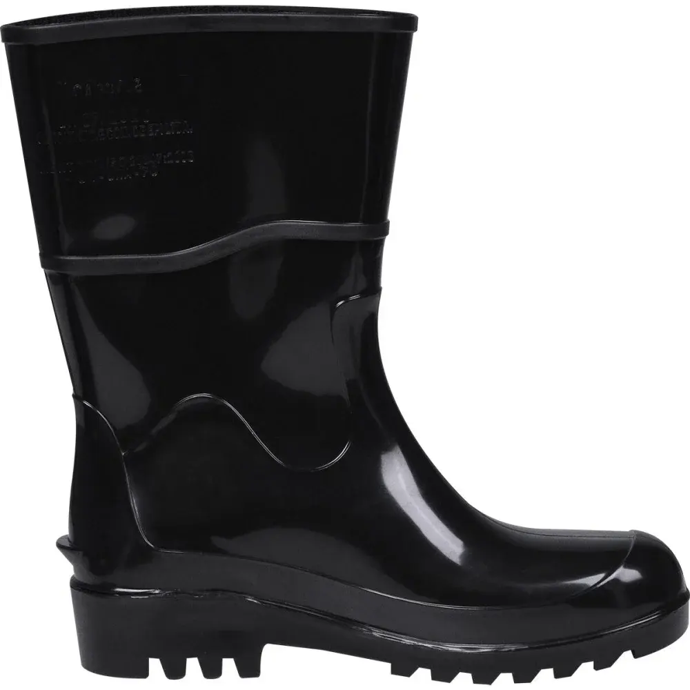 Bota pvc preta cano médio com forro N°38 Worker — fotografia 4