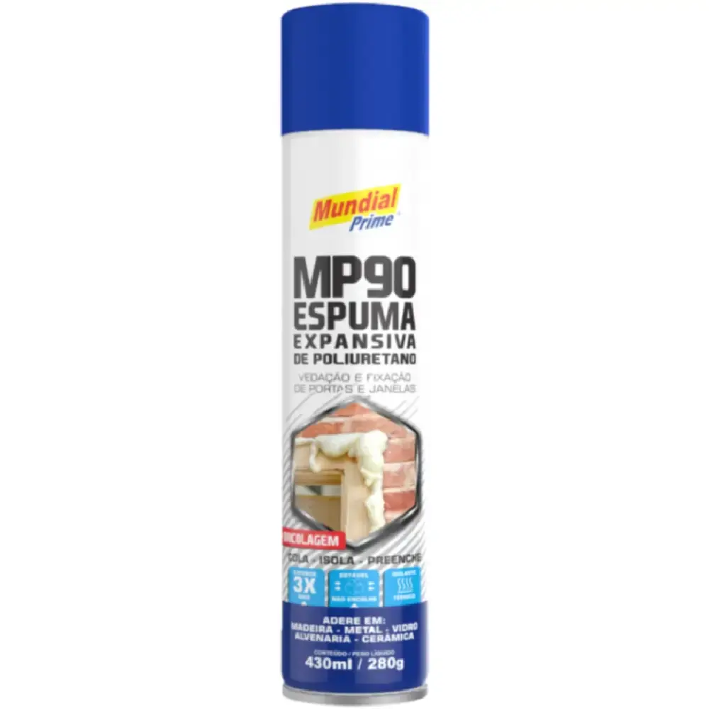 Espuma Bricolagem 430 ml com 20 Unidades MUNDIAL PRIME — fotografia 2