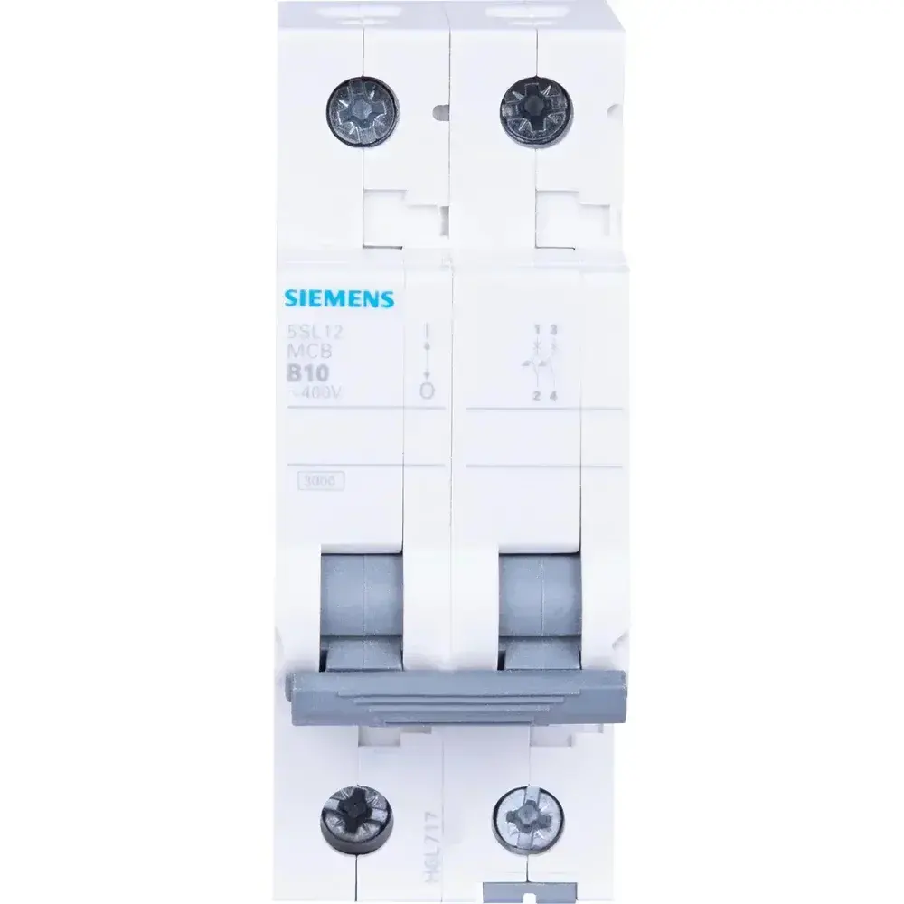 Disjuntor bipolar din curva b 10A Siemens — fotografia 6