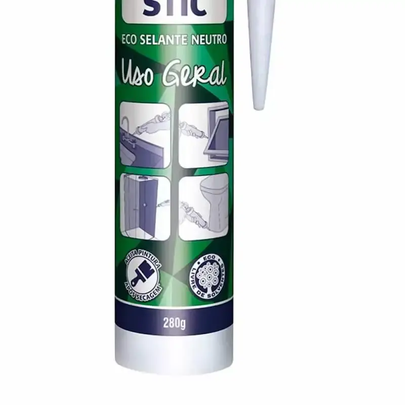 Silicone tubo 280G preto ecológico neutro ZF024 Pulvitec — fotografia 3