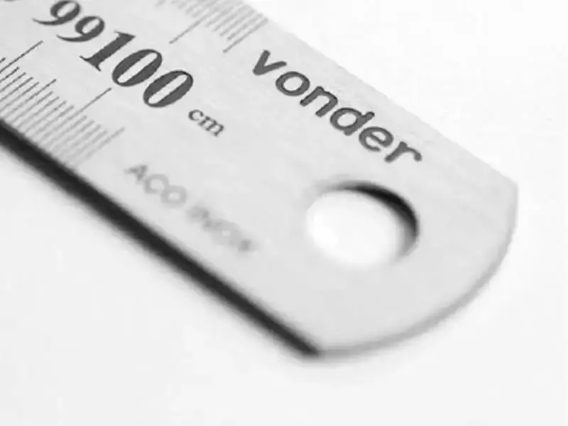 Régua escala de aço 1000MM 3561212000 Vonder — fotografia 4
