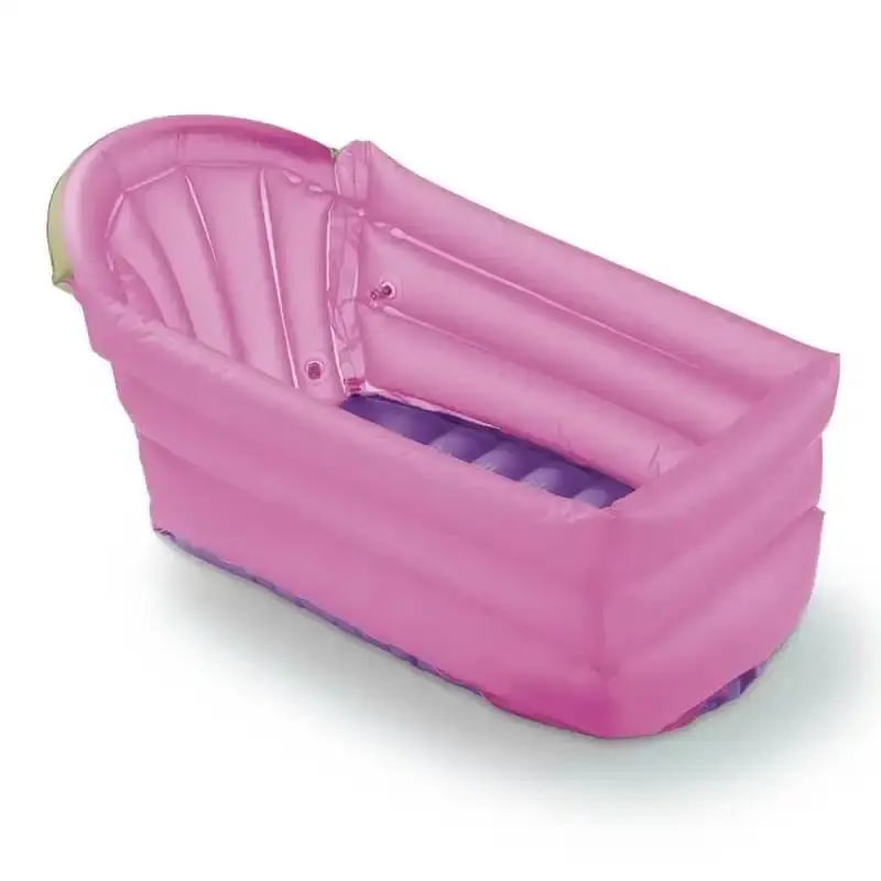 Banheira inflável para bebê bath buddy rosa multikids baby BB206 Multilaser — fotografia 2