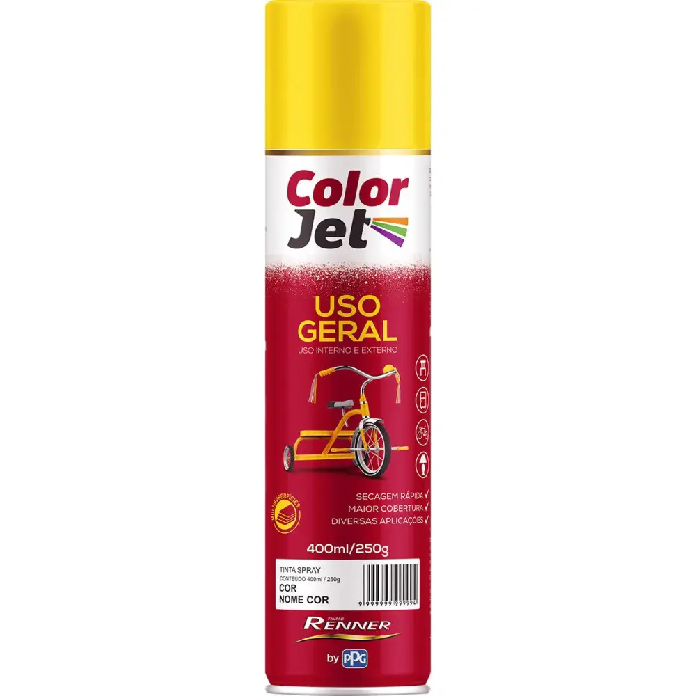 Tinta spray uso geral branco fosco color jet Renner — fotografia de referência