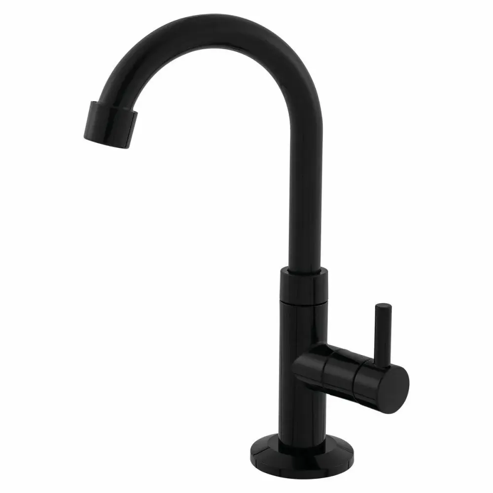 Torneira de lavatório para mesa abs 2190 1/4 preto da higo Higo ABS