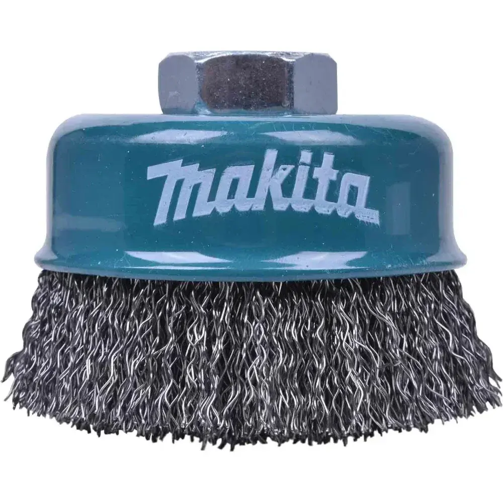 Escova copo aço ondulado 75MM D-55108 Makita — fotografia 5