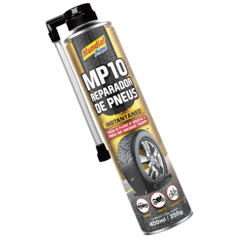 Reparador Automotivo Infla Pneu 400 ml MUNDIAL PRIME — fotografia 5
