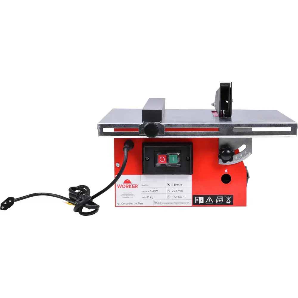 Cortador de piso elétrico 400MM 550W 220V Worker