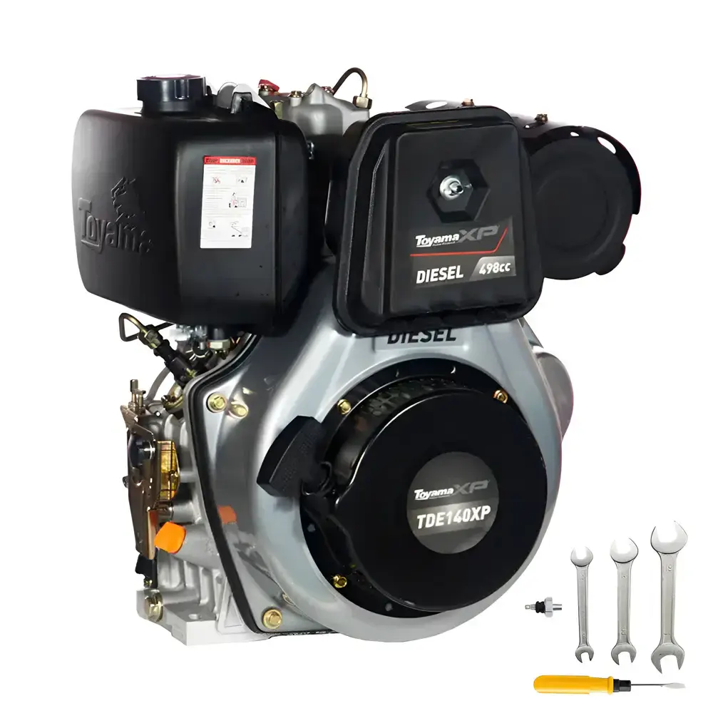 Motor diesel 13,5 HP manual retrátil TDE140XP Toyama — fotografia de referência