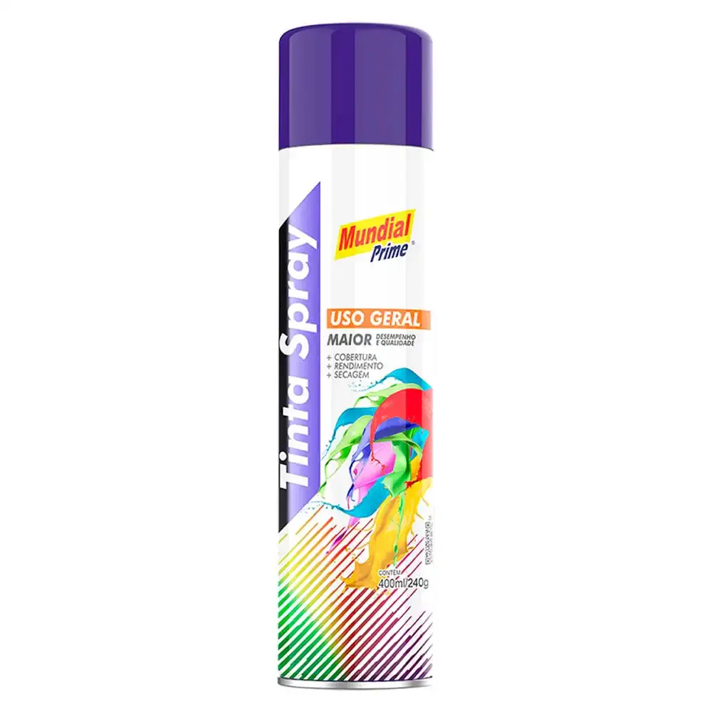 Tinta spray 400ML azul escuro AE01000067 mundial prime — fotografia 5