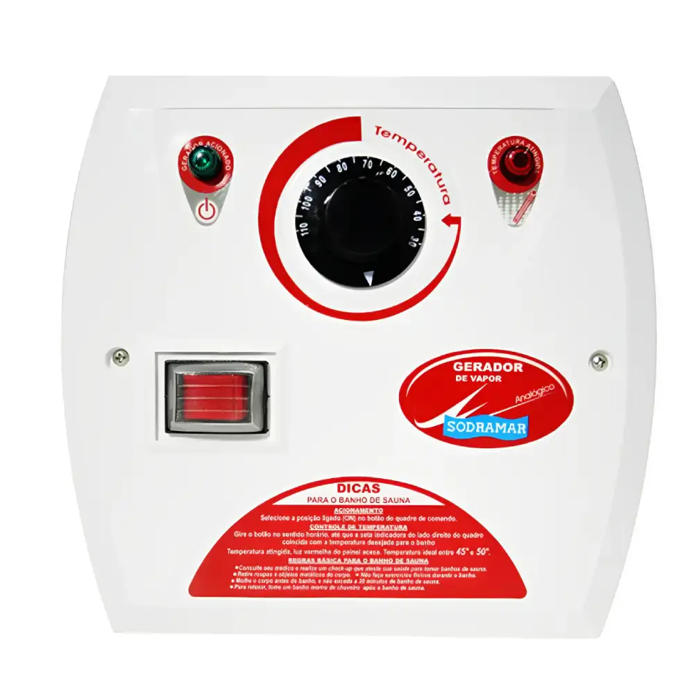 Sauna vapor inox 15KW trifásico com comando analógico Sodramar 220 V — fotografia 4