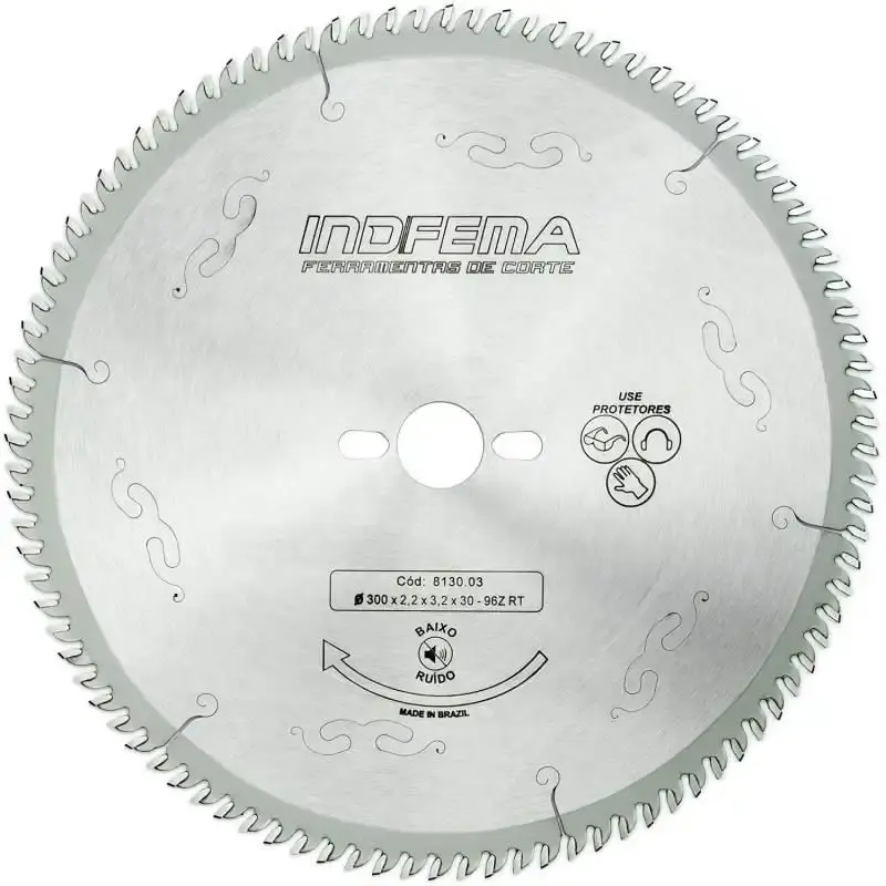 Disco de serra circular de widea HW 12 POL 300 MM 96 dentes baixo ruído 8130.03 Indfema — fotografia de referência