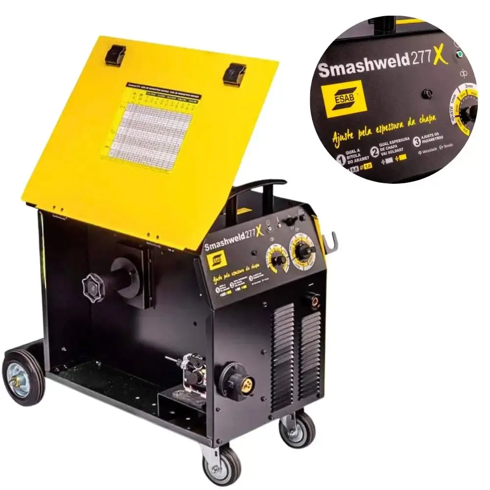 Máquina de solda mig/mag 250A com tocha MIG 3 metros e máscara automática Esab — fotografia 4