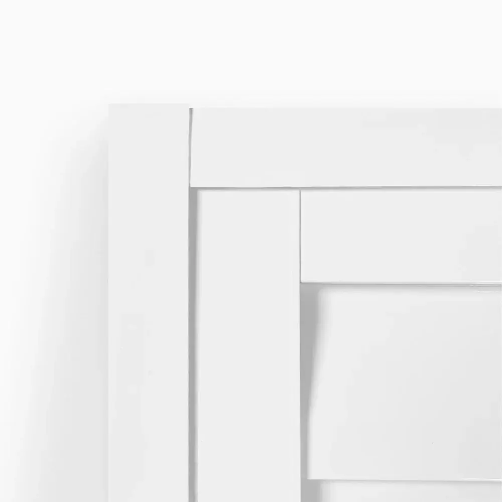 Porta veneziana em alumínio branco 210X80CM Aluvid — fotografia 4