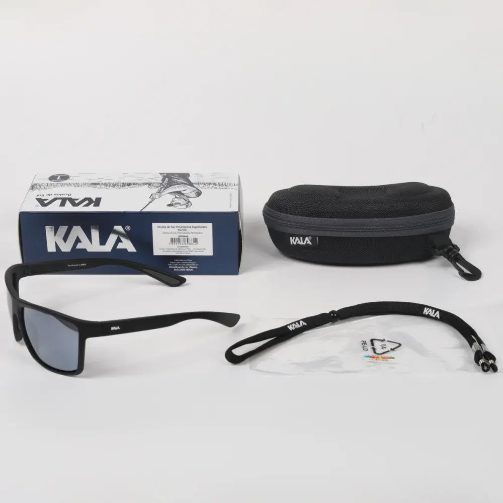 Óculos de sol polarizado KG700 br preto Kala — fotografia 5
