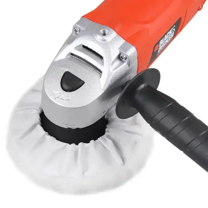 Politriz profissional 5 pol 600W com maleta plástica WP600K black & decker 220 V — fotografia 3
