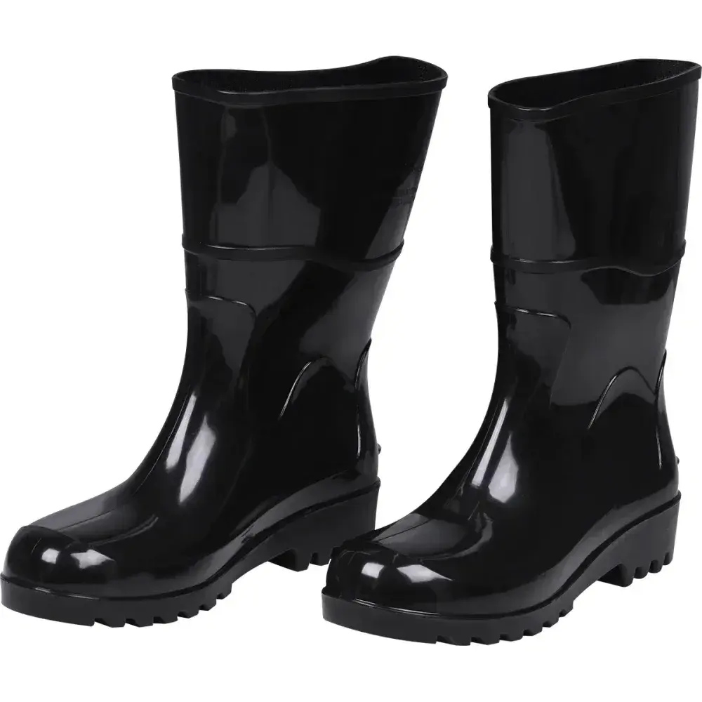 Bota pvc preta cano médio com forro N°40 Worker — fotografia 5
