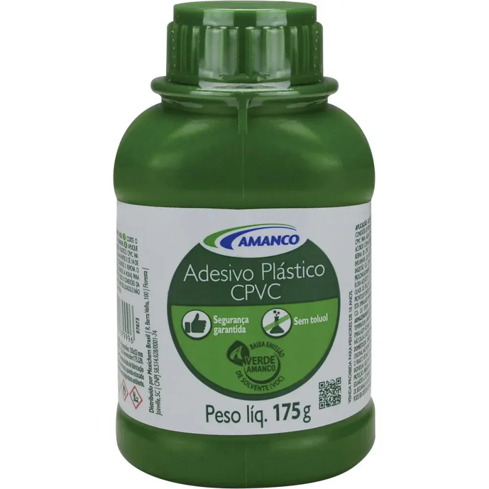 Adesivo cpvc frasco Amanco pincel 175GR — fotografia de referência