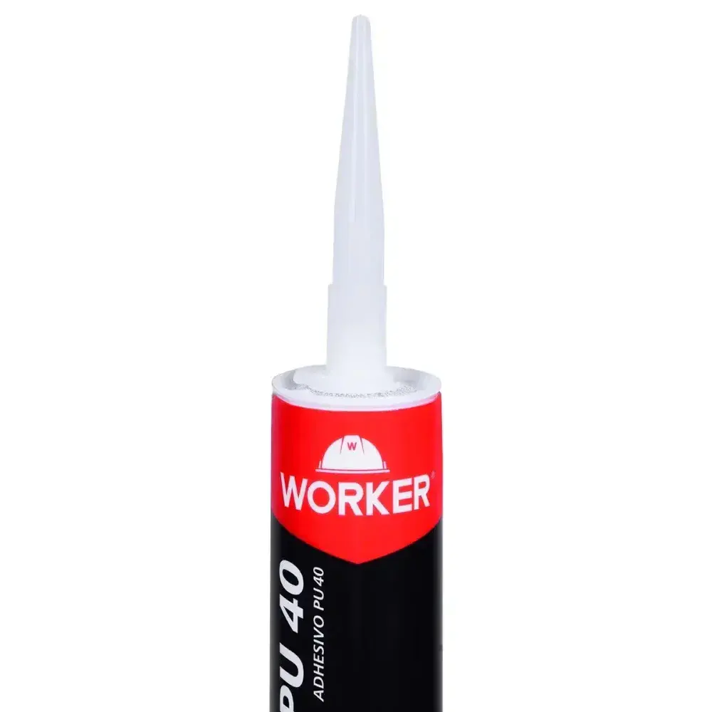 Adesivo poliuretano PU40 400G branco Worker — fotografia 10