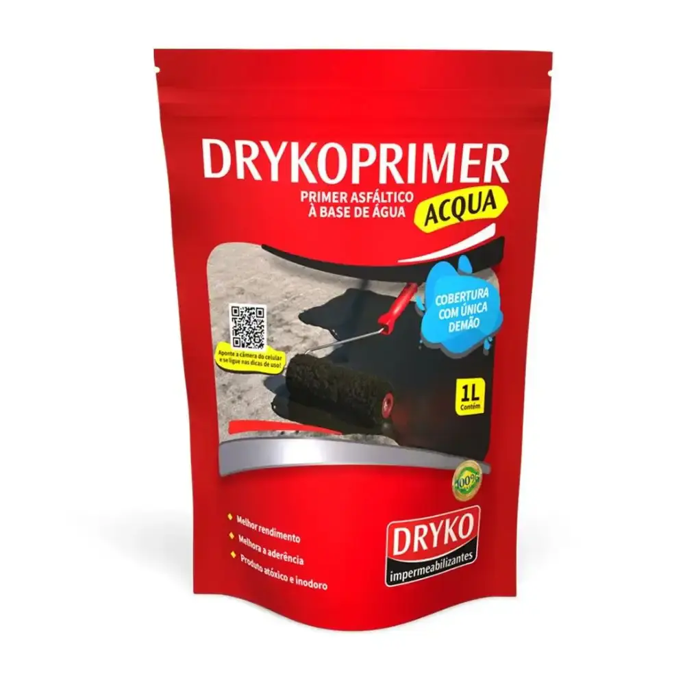 Primer asfáltico 1 litro base de água drycoprimer acqua Dryko — fotografia de referência