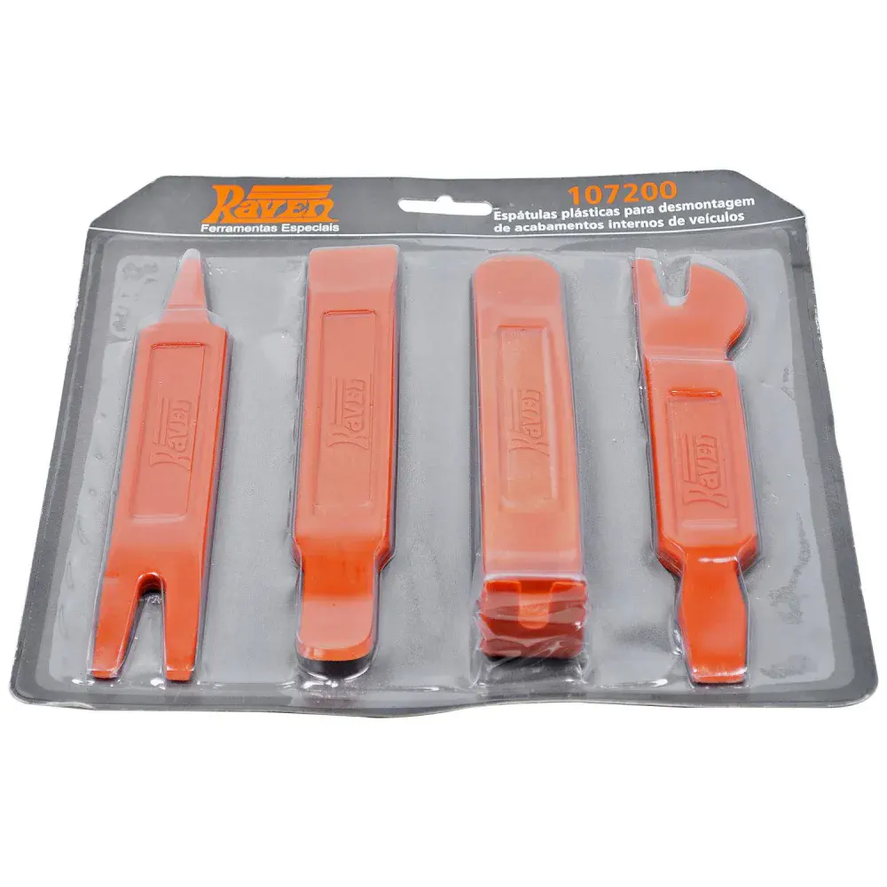 Conjunto de espátulas plásticas para remover acabamentos internos Raven — fotografia 2