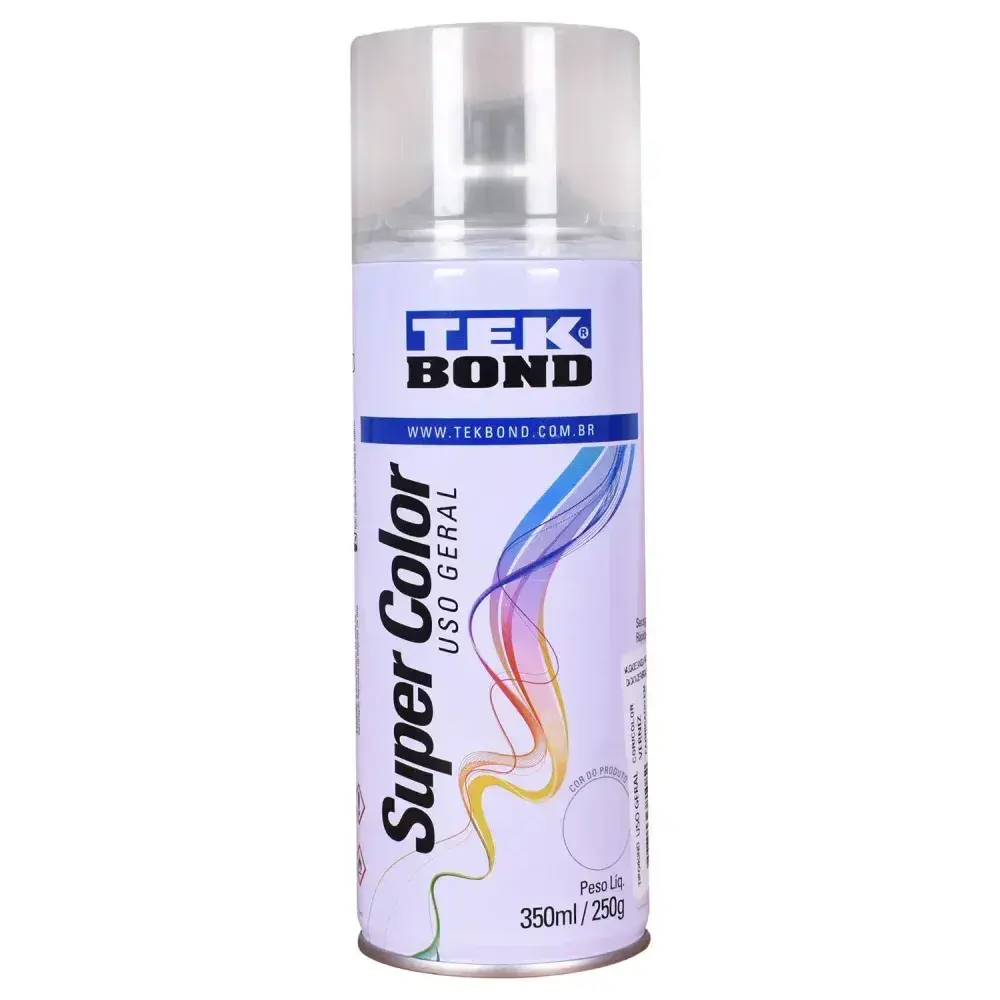 Tinta spray verniz brilhante uso geral 350ML - Tekbond — fotografia 2