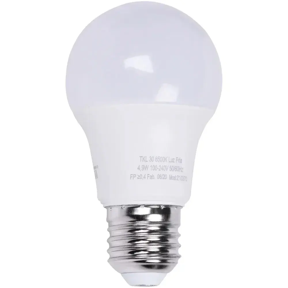 Lâmpada led E27 4,9W 6500K biv Taschibra — fotografia 5