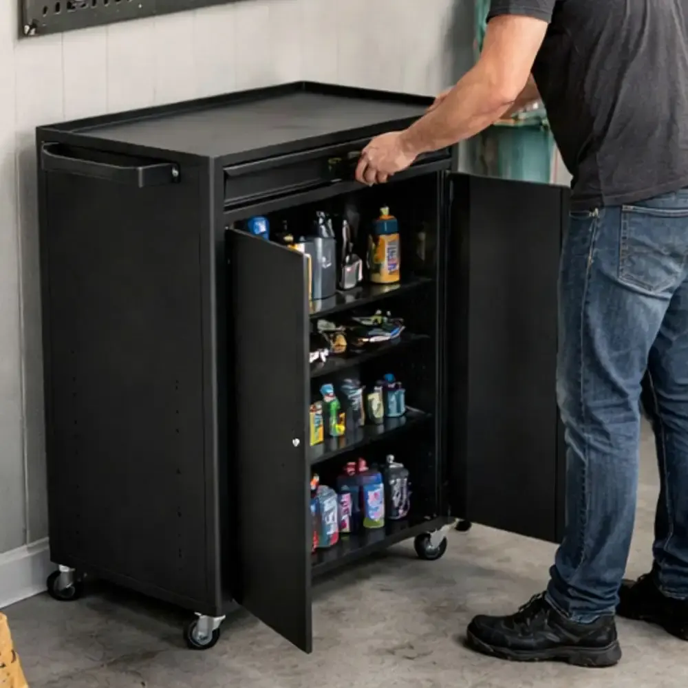 Rack fechado para computador com 1 gaveta EVNR-2 Evald — fotografia 6