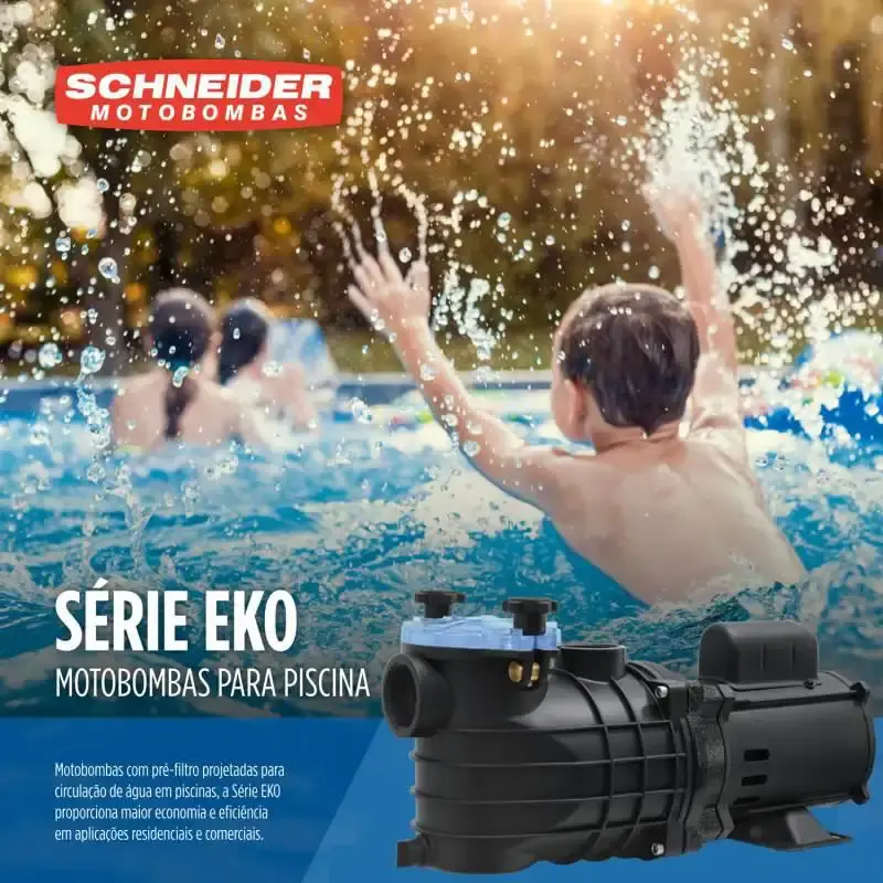 Bomba para piscina 1/2 CV mono 127/220V EKO Schneider — fotografia 4