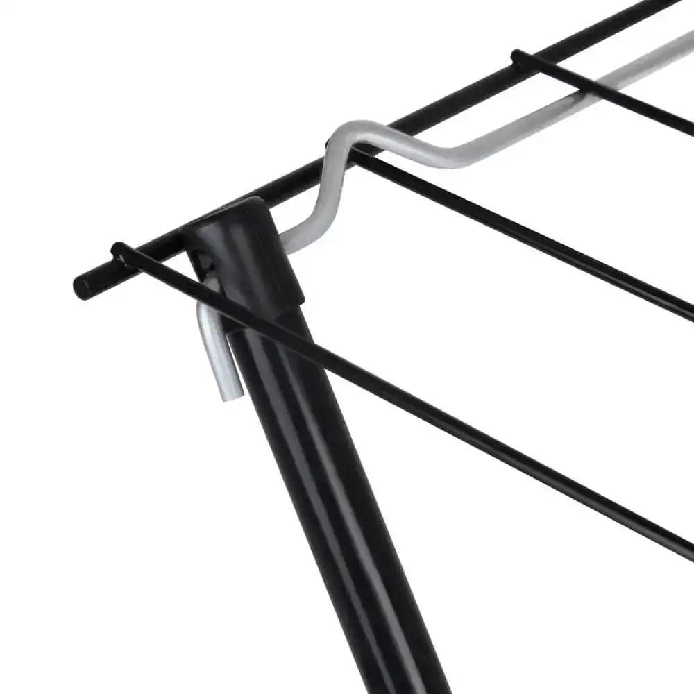 Varal de Chão Slim 79 x 42 x 79 CM Preto 6215 MOR — fotografia 5