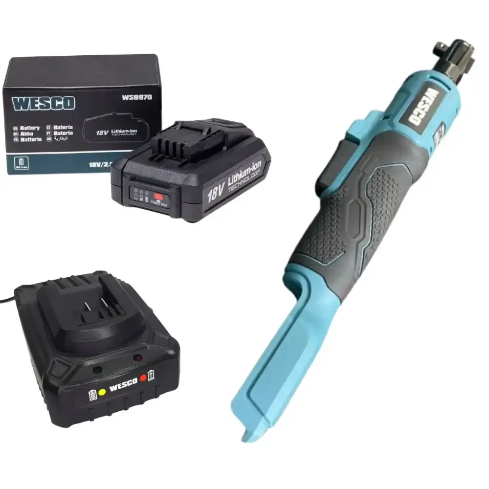 Chave Catraca Bat 18V 3/8POL 47NM c Bateria e Carregador WESCO — fotografia de referência