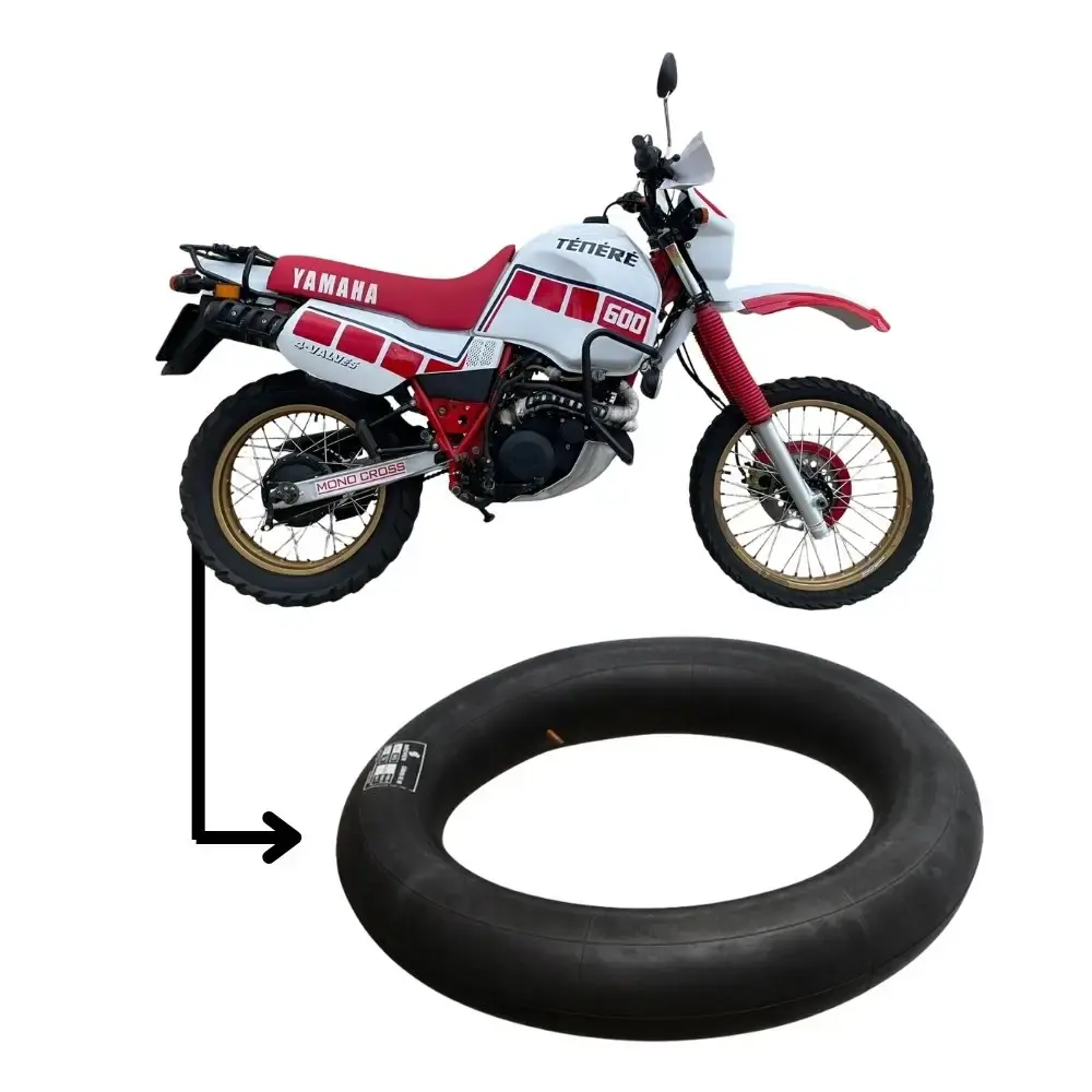 Câmara de ar pneu aro 17 para moto falcon e XT600 Bremen — fotografia 4