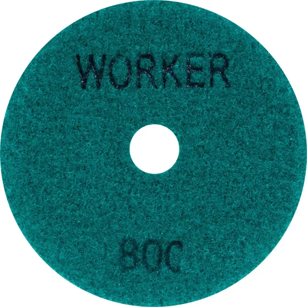 Disco de lixa diamantada com velcro 4 G800 verde Worker — fotografia 5