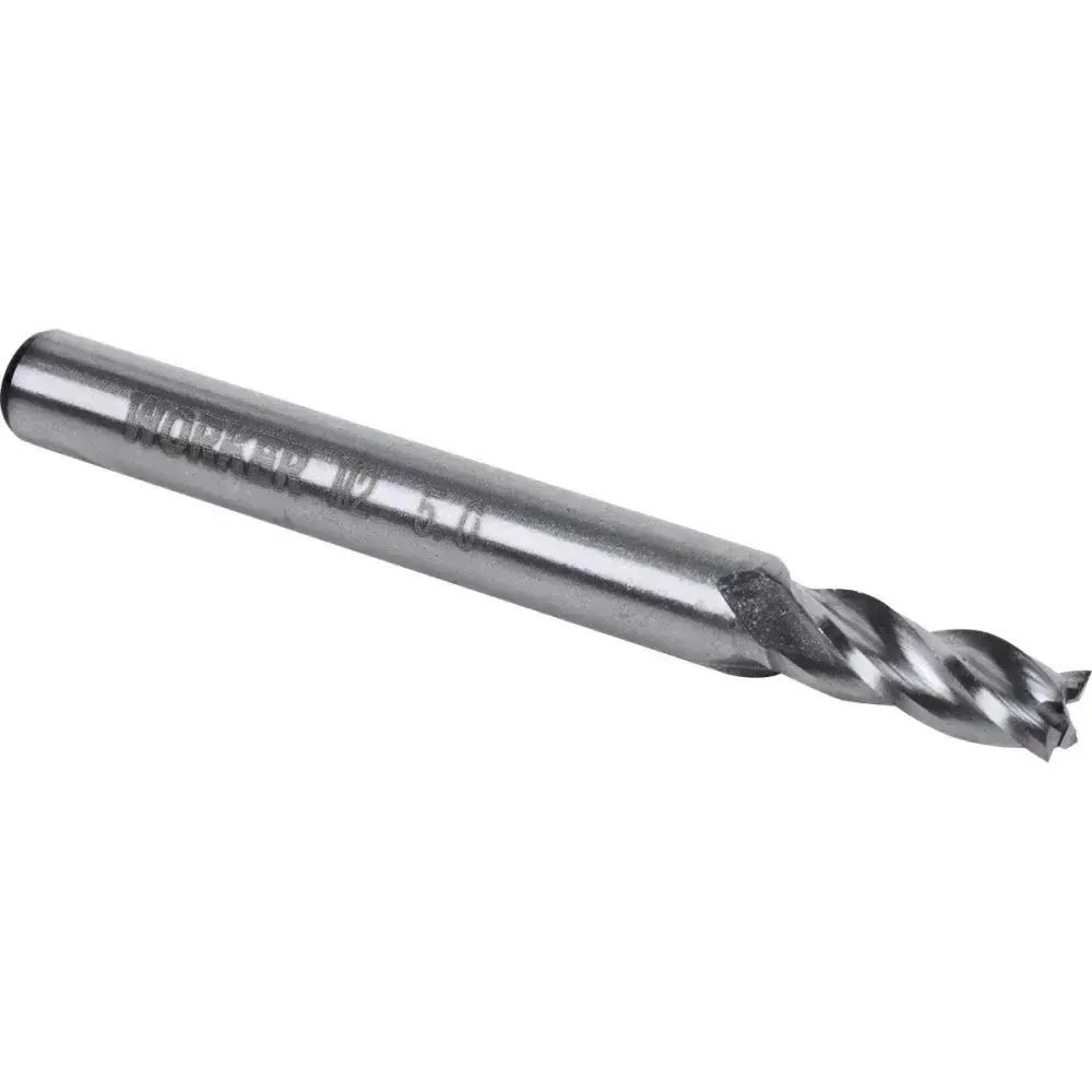Fresa de topo reto aço rápido 5MM haste 6MM Worker — fotografia 7