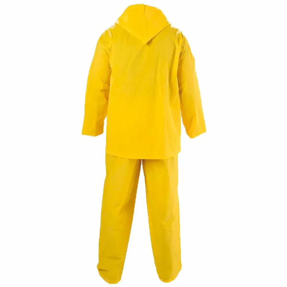 Conjunto capa de chuva italiano amarelo gg Worker — fotografia 2