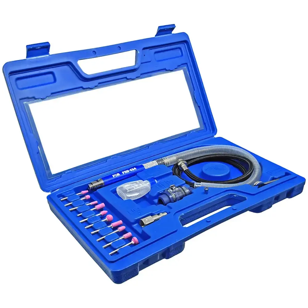 Kit Micro Retifica Pneumática 0,25HP Kit pinça 1/8 Pol PRO 454K LDR2 — fotografia de referência