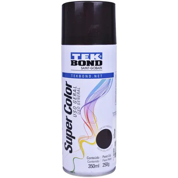 Tinta spray uso geral marrom 350ML Tekbond — fotografia 11
