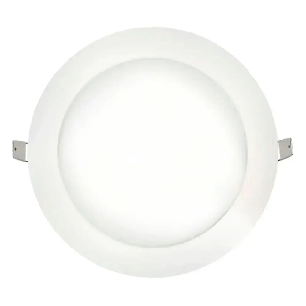 Painel led de embutir 24W biv 6500K 283MM redondo Ourolux — fotografia 3